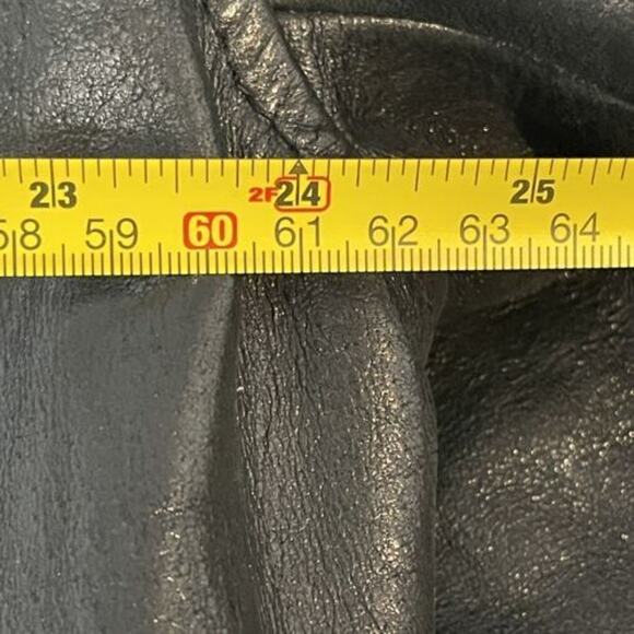 London Brando Men's Leather Jacket Black Sz XL Long Sleeves Zip Front Biker Moto - Picture 10 of 10